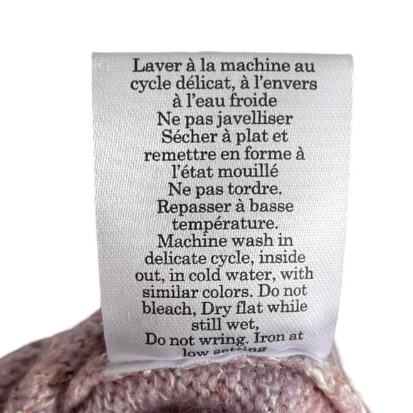 SAN FRANSISCO Like New Light Pink Sweater Pearl-Like Buttons Kangaroo Pocket Med - Picture 13 of 16